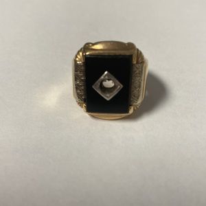 14K Gold Ring Jewelry Missing Stone Weight 8.04 Size 8 Marked